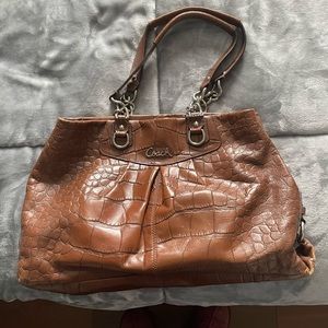 Coach Croc embossed bag